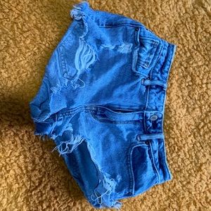 High Rise Jean Shorts